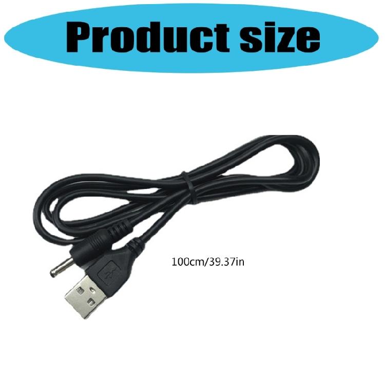 2A USB to DC3.5x1.35mm Charging Cable Universal DC5V Cable for Small Appliances and Electronics Gadgets Power Supply