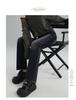 Autumn Retro High-Waist Straight Leg Mop Jeans for Women