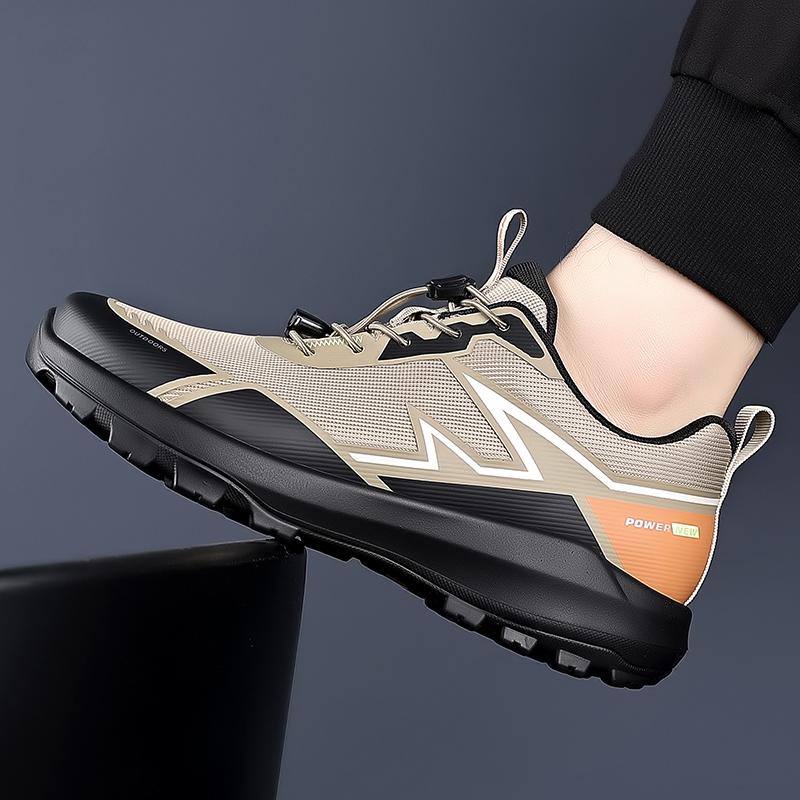 Fashion New 2025 Men's Mountain Climbing Shoes Wear-Resistant Slip-On Running Sports Shoes Outdoor Spring Autumn Travel Casual Running