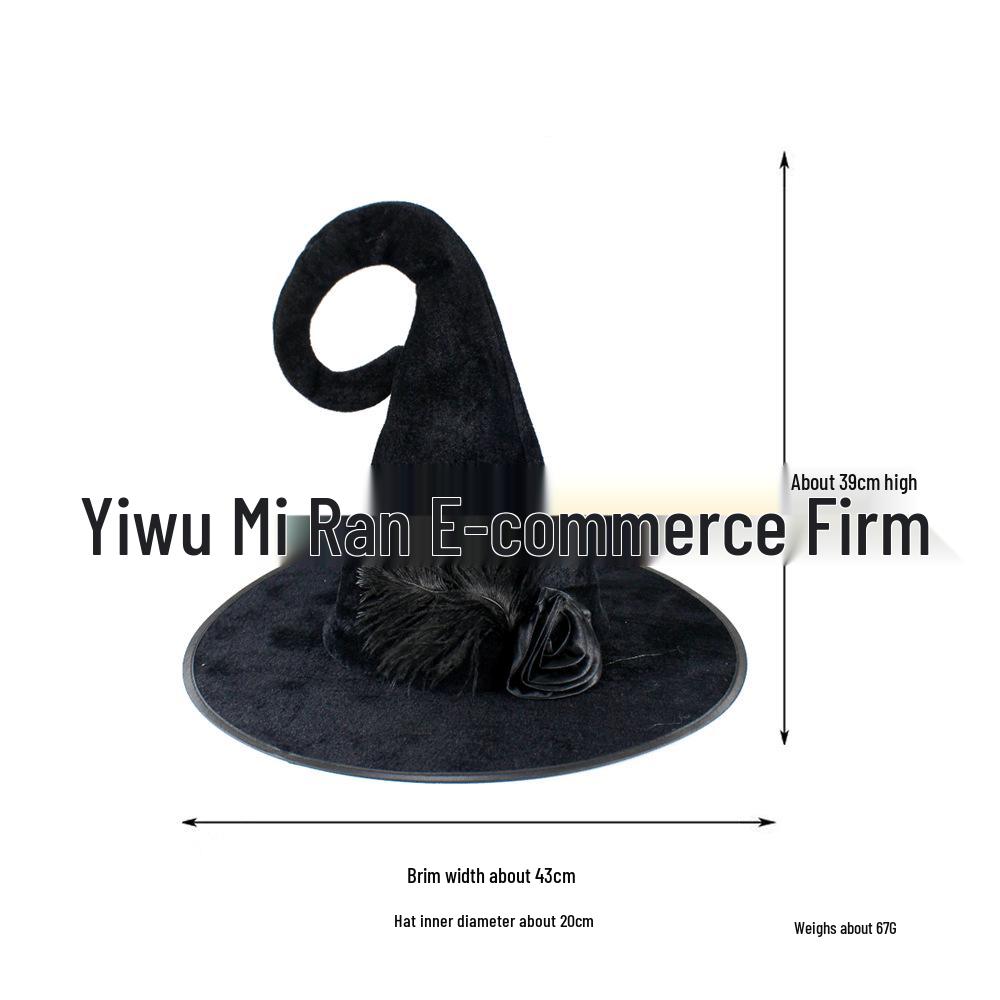 Light-Up Spiderweb Witch Hat Halloween Decoration