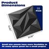 10pcs 30*30cm 3D Wallboard Diamond PVC Textured Wallboard Living Room Lobby Bedroom and el Office Decoration