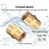 1/4" 1/8" 3/8" 1/8" NPT Female Coupling Brass Pipe Fitting Adapter Air Hose Adapter  Compressor Use