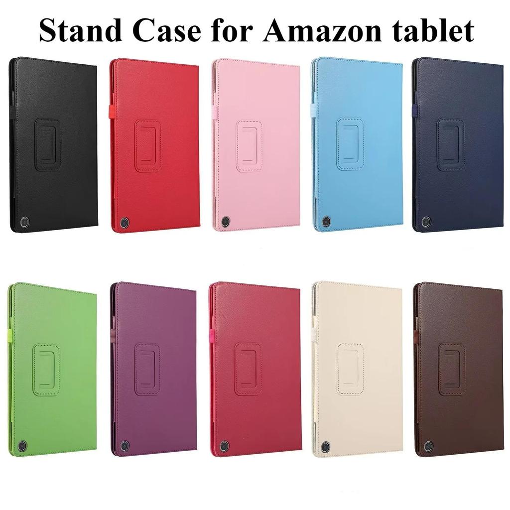 Standhülle für Amazon Fire Max 11 HD10 2023 HD8 7 2022 Schlanke Klapphülle Stoßfeste Bunte Luxus-PU-Leder-Tablet-Schale