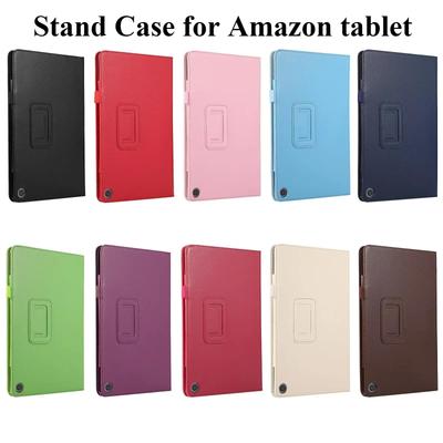 Standhülle für Amazon Fire Max 11 HD10 2023 HD8 7 2022 Schlanke Klapphülle Stoßfeste Bunte Luxus-PU-Leder-Tablet-Schale