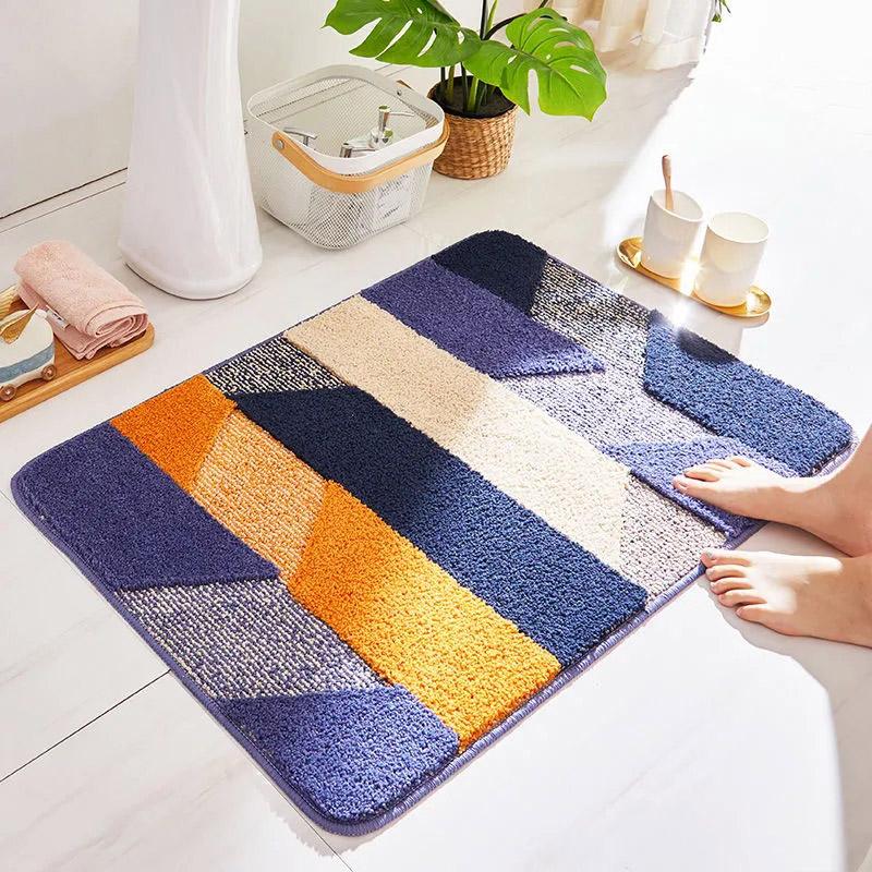 Nordic Style Bathroom Non-slip Floor Mat Bathroom Absorbent Rugs Home Door Welcome Mat Indoor Bedroom Carpet College Room Decorations