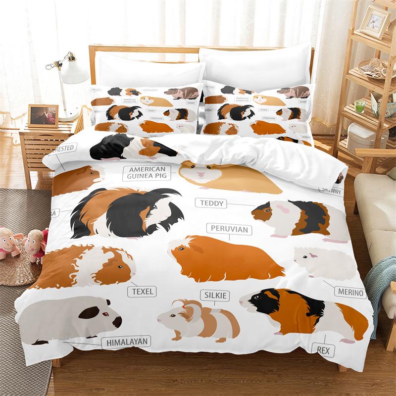 Forest Animal Bedding Set Animal Theme Duvet Cover Set Fashion Duvet Cover Children's Bedroom Cartoon Duvet Cover Bedding Set