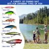 Fishing Advent Calendar 2025 for Men 24 Days Christmas Countdown with 24 Fishing Lures Baits Set Xmas Gift for Dad Boyfriend Fishermen