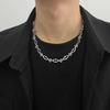 Stainless Steel Metal Geometric Necklace For Man Woman Punk Hip Hop Silver Irregular Sweater Chain Choke Jewelry