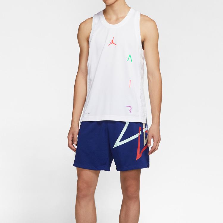 Jordan Air Dri-FIT Academy Breathable Basketball Vest Men Tops White CT4766-100