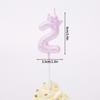 Purple Pink 0-9 Number Candle Kpop Birthday Cake Decorations Party Cake Candle Ornament K-pop Accessories
