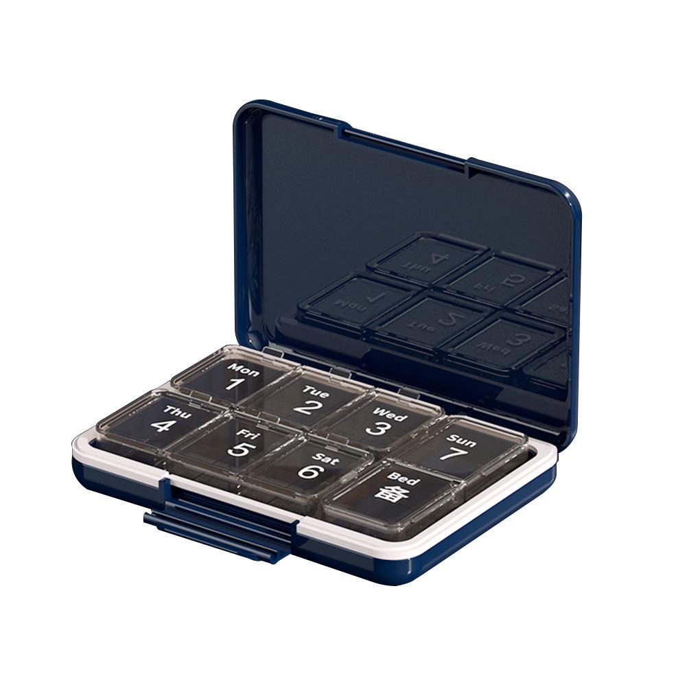 

Портативный еженедельный органайзер для таблеток с тремя ежедневными отделениями: Утро, Полдень и Ночь