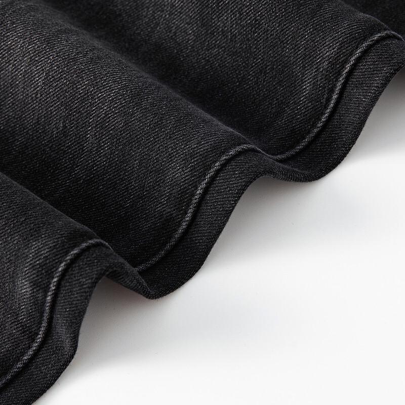 Jeans Skinny RAIN.CUN da Donna Nero-Grigio a Vita Alta con Fodera in Pile