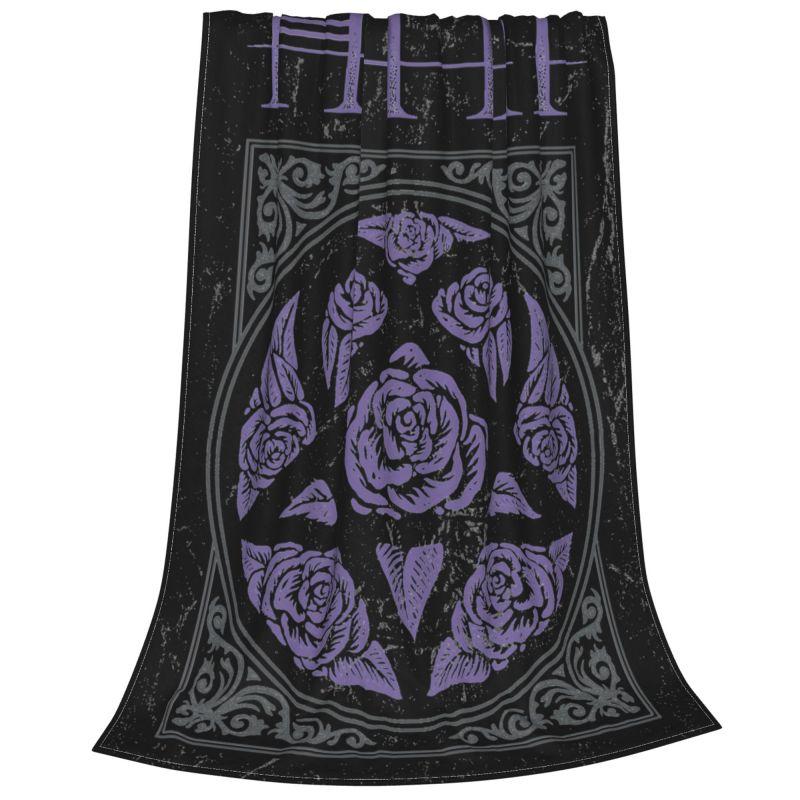 Popular Him His Infernal Majesty Gothic Metal Blanket Autumn On Couch Coral Fleece Sofa Dedicated Home Decotation