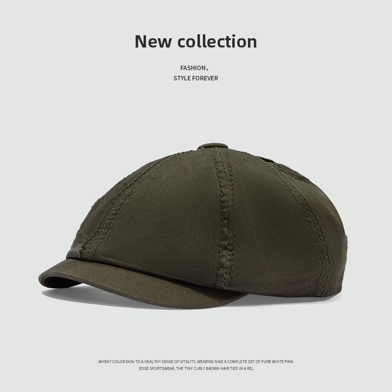 Berretto Newsboy Retro Trendy Stile Hong Kong - Berretto Unisex Minimalista Moda Primavera