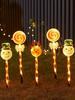 3D Christmas Solar Stake Lights: Santa, Reindeer & Candy Decorations for Outdoor Garden