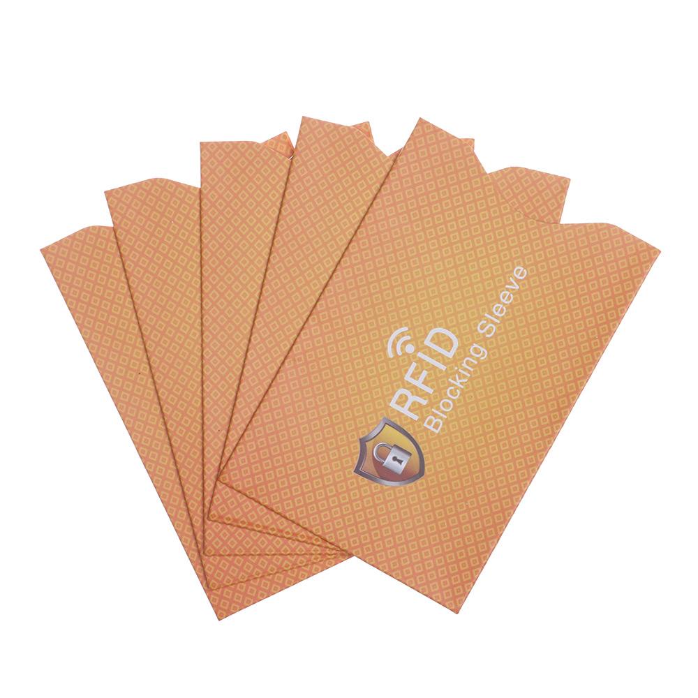 5PCS New Anti-theft Bank Protection RFID Blocker Card Holder Blocking Sleeve Protect Case Cover