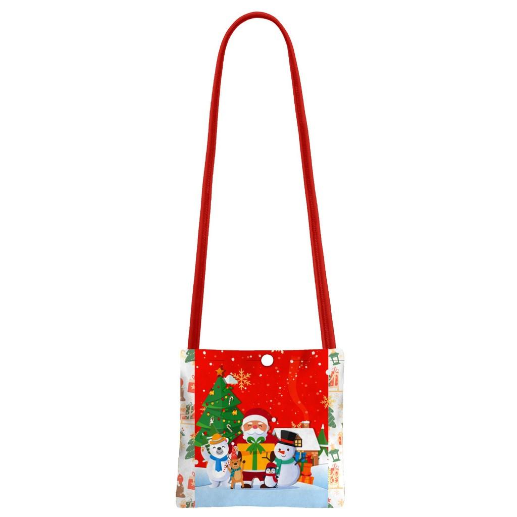 Kids Girls Cartoon Santa Claus Christmas Tree Elk Print Bow Sleeveless Casual Dress