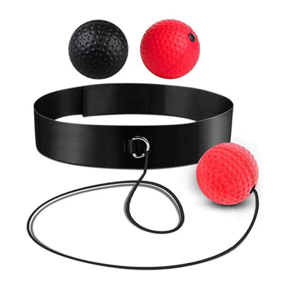 Head-Mounted Boxing Reaction Ball for Stress Relief and Fitness Training