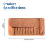 Premium PU Leather 10 Compartment Cutter Roll Case For Woodworking And Sculpting Tool Lightweight Sturdy Organizers