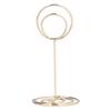 10pcs Table Number Holder Round Base Electroplating Process Elegant Cute Shape Home Ornaments for Weddings