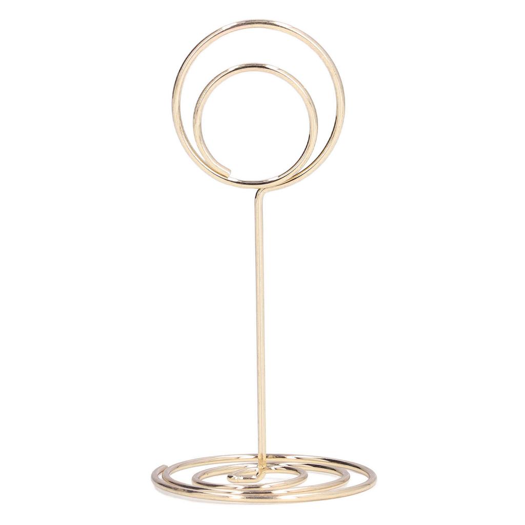 10pcs Table Number Holder Round Base Electroplating Process Elegant Cute Shape Home Ornaments for Weddings