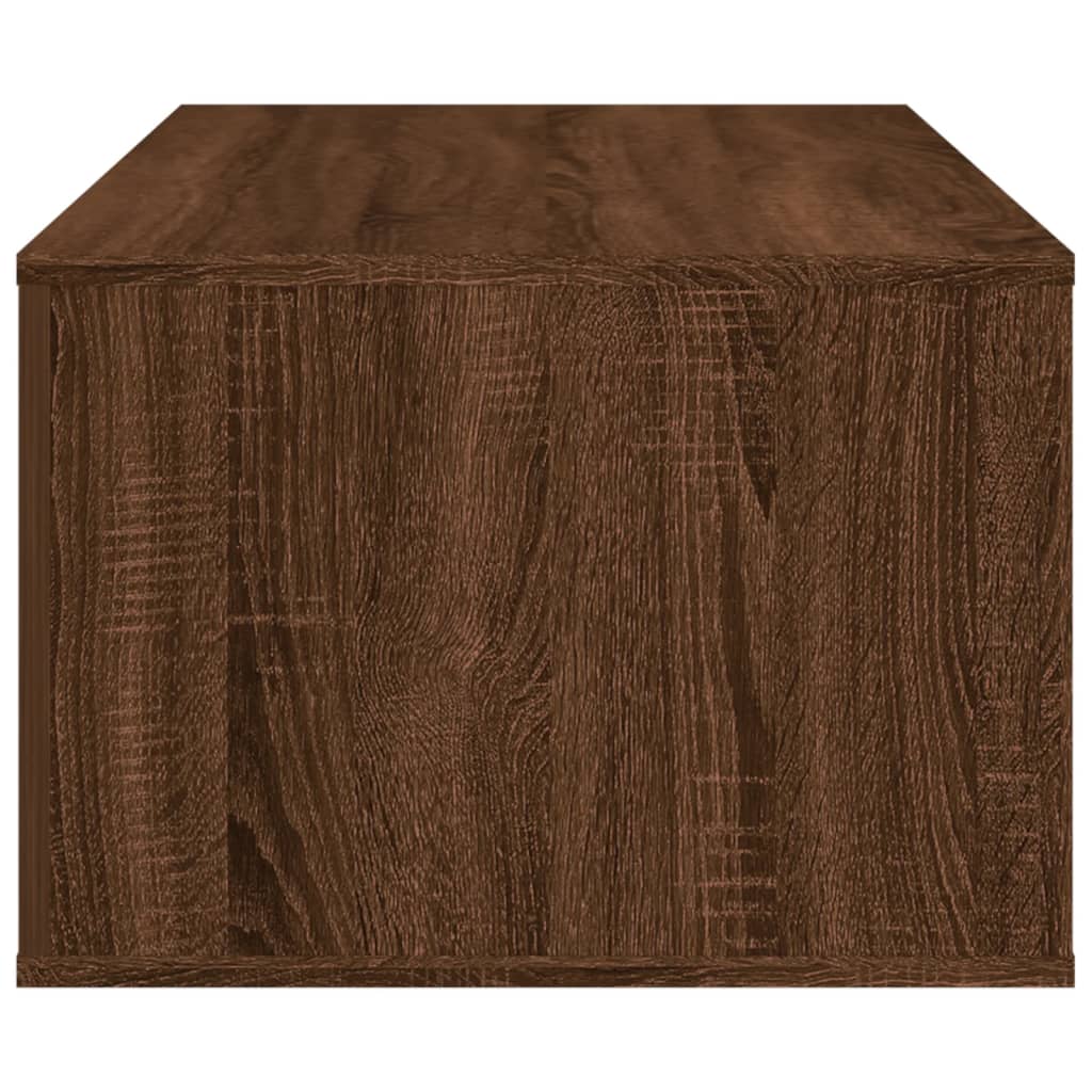 Coffee Table Brown Oak Effect 100 X 50.5 X 35 Cm Engineered Wood