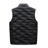 Men  Winter Fashion Stand Collar  Color Waistcoat Vest Jacket Top Coat