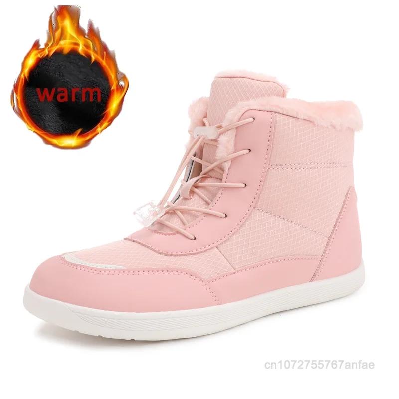 2025 Women's Barefoot   Warm Snow Boots Outdoor Hiking Shoes Winter Fur Ankle Boots Women's Boot Barefoot Ankle Boots