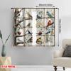2pcs,2D plane printing Curtains Digital Printed Birds of Harmony Polyester (without rod) Room Decor for Living Room and Bedroom,