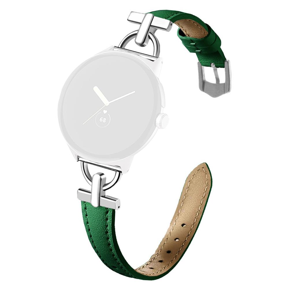 Genuine Cow Leather Watch Band for Google Pixel Watch 3 41mm/Watch 2/Watch Wrist Strap with D Ring Connector