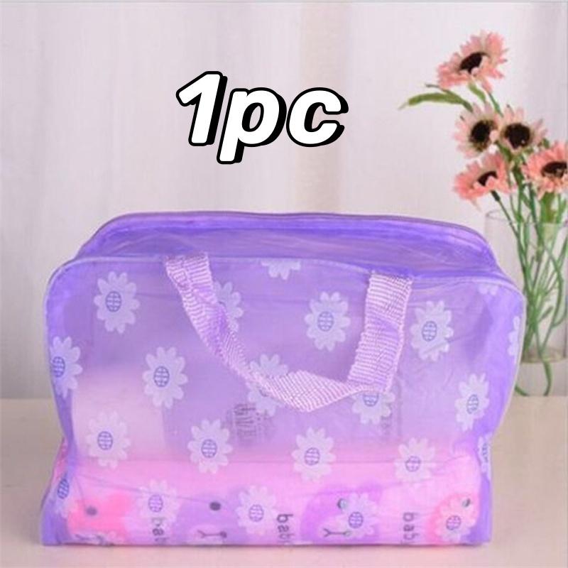 1-5pcs Waterproof Cosmetic Bag Travel Folding Toiletry Handbag Large Capacity Wash Toothbrush Storage Organizer Portable Bags
