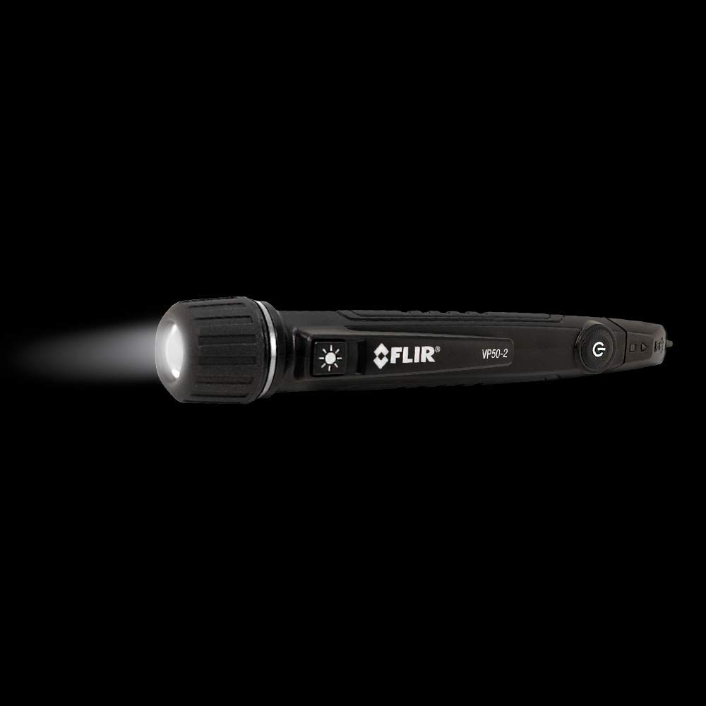FLIR CAT IV Voltage Featuring and Beeper Feedback Alarms and a Powerful LED Green VP50-2 Non-Contact Detector, Light, Vibration, Flashlight,