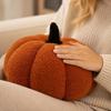 Plush Pumpkin Throw Pillow Soft Decorative Cushion for Living Room Sofa Autumn Seasonal Home Accent Pillow with Unique Shape and Texture