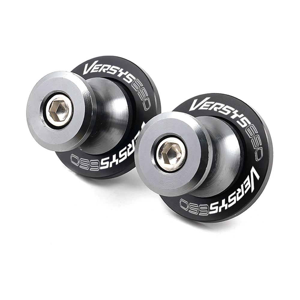 Logo For Kawasaki Versys650 VERSYS 650 2015 2016-  2022 Motorcycle Accessories M8 Swingarm Spools Slider Stand Screw