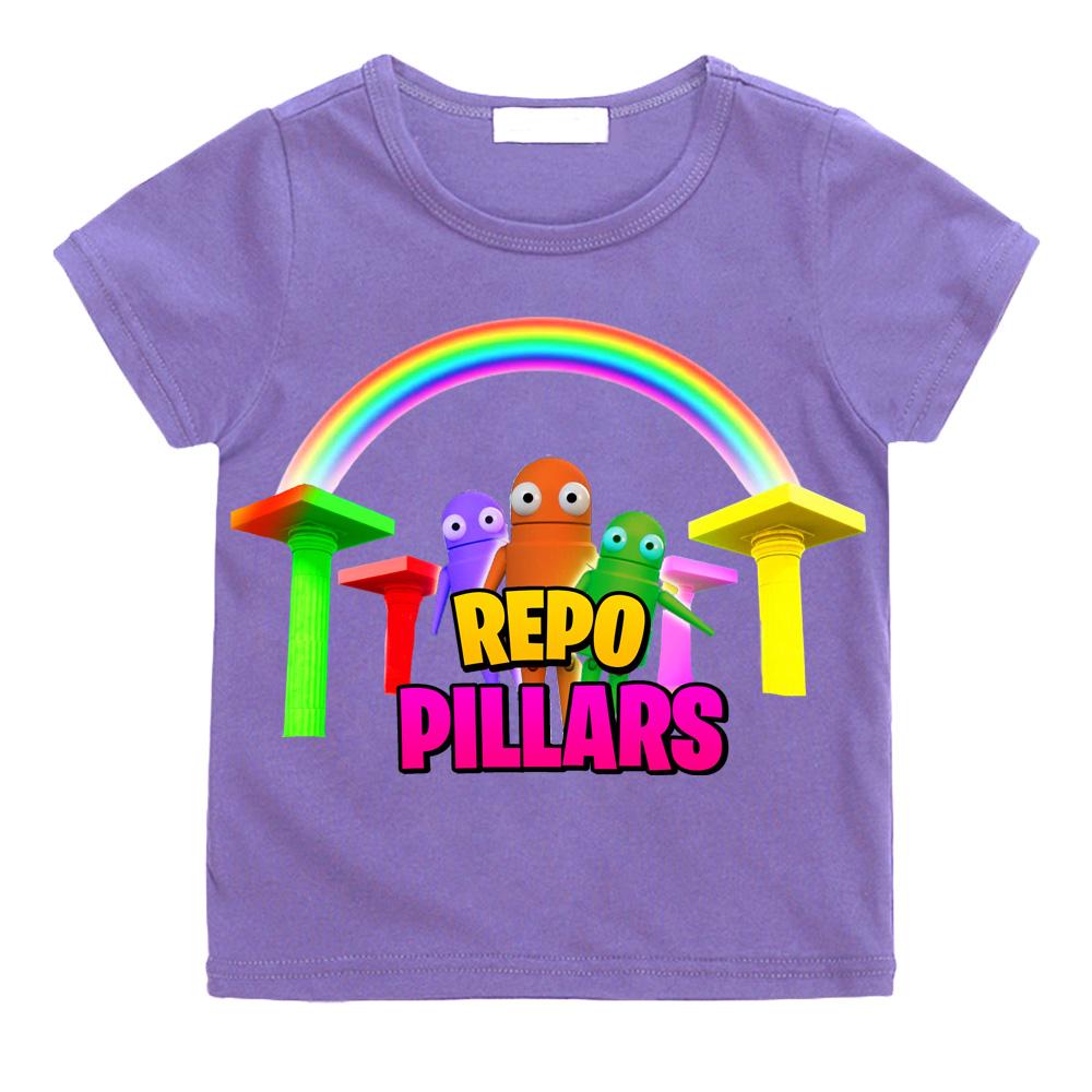 R.E.P.O. Game Print Cute Soft T-shirt Cartoon 100%Cotton Comic Tee-shirt O-neck Camisetas TeesTop Clothes Casual Versatile Soft