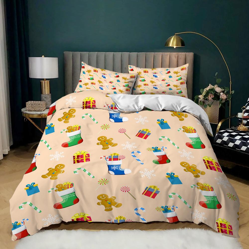 Christmas Set 3 Holiday Set Quilt Cover Gift Tree Three-Piece Set