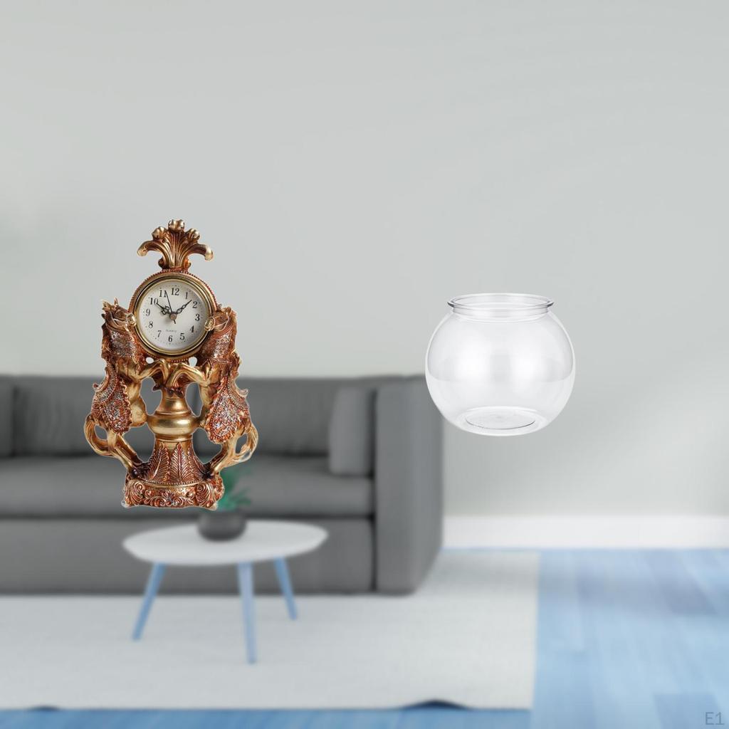 Elegant Equine Timepiece And Aquatic Sculpture for Living Room Office Desk Shelf Cabinet Home Decor