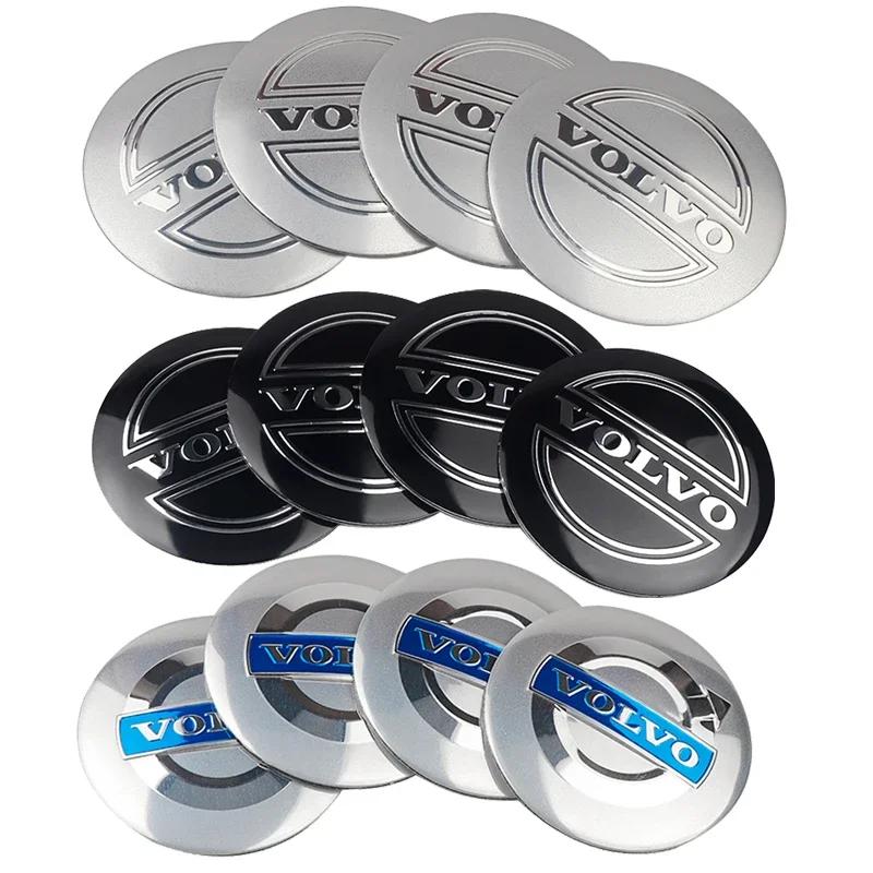 4pcs 55mm Car Original Wheel Center Cover Hub Cap Emblem Sticker For Volvo XC60 XC90 V40 V60 S60 V50 V90 S80 C40 XC40 V70 C30 C7