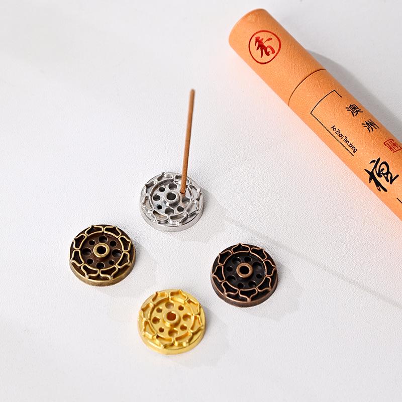 Lotus Nine-Hole Metal Incense Holder and Burner for Stick Incense
