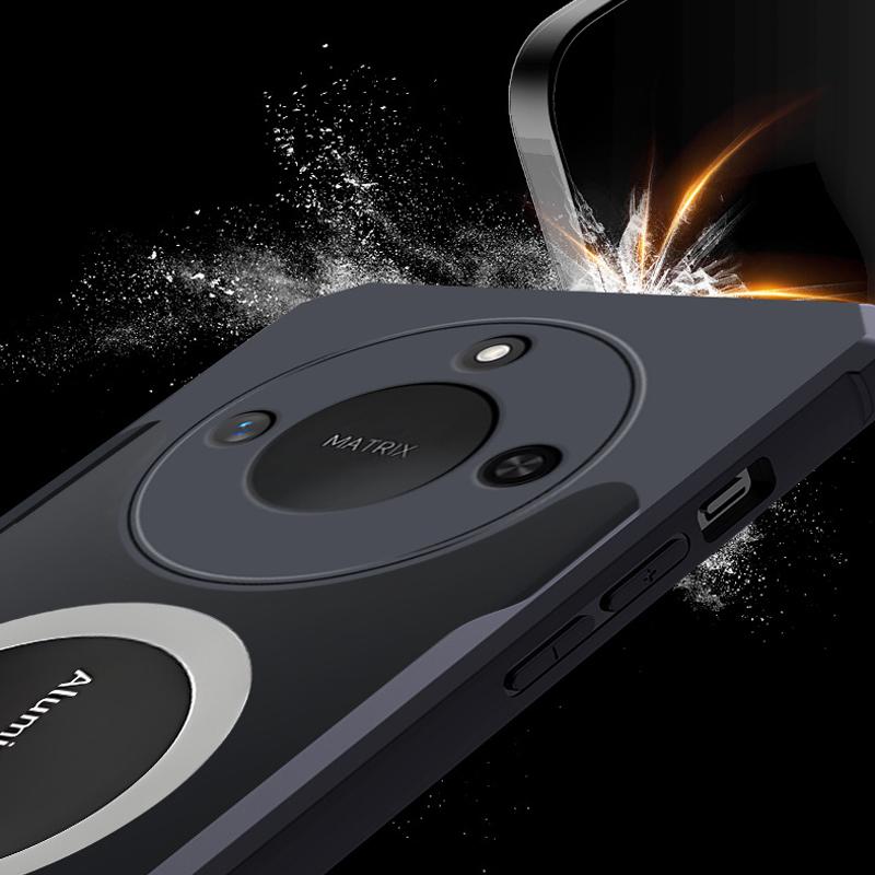 Heat Dissipation Cooling Phone Bumper Case For Honor X60 X50 Pro Magsafing Back Clip Acrylic Cover For Honor X60 X50 X30 X40 GT Transparent Case