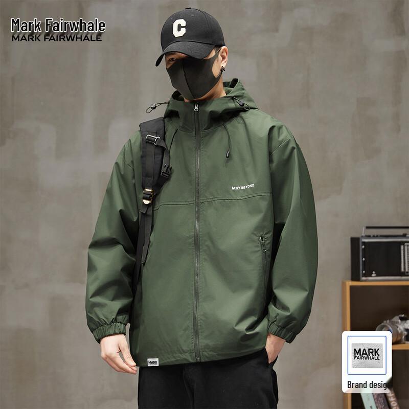 Mark Fairwhale Men's American Casual Hooded Jacket