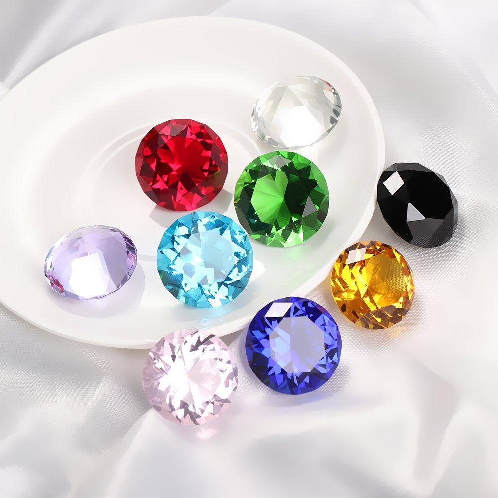 3cm Colorful Glass Crystal Diamond Table Confetti Clear Wedding Supplies Party Decoration Romantic Gifts DIY Accessories