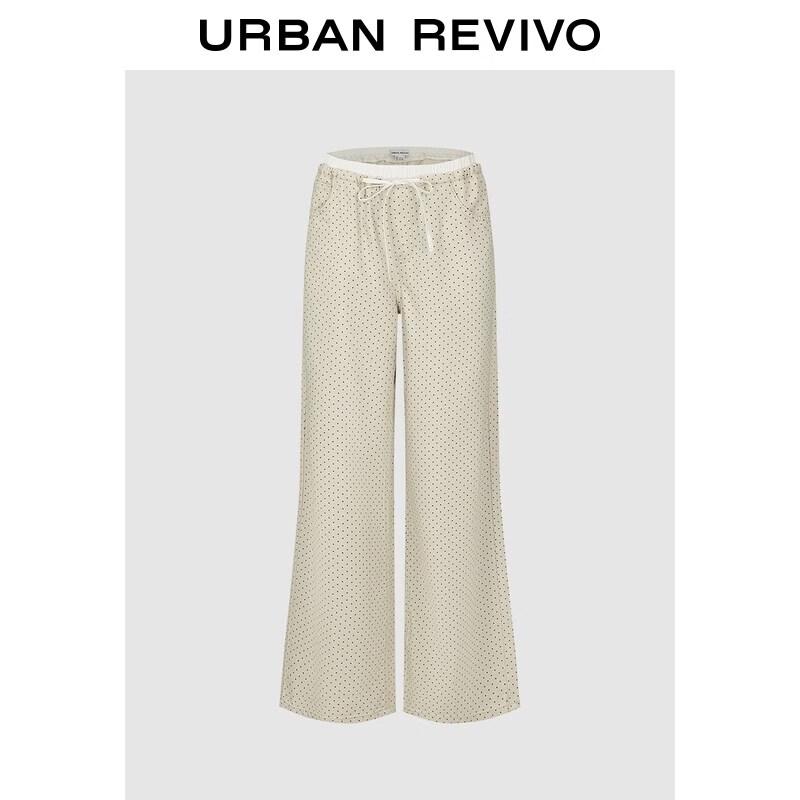UR2026 Women s Polka Dot Wide-Leg Casual Pants 26
