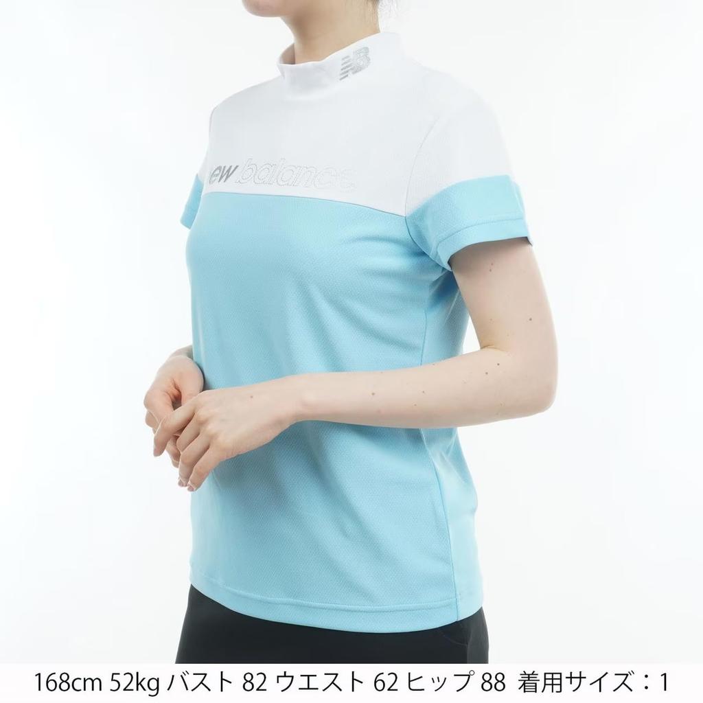 Golfkortärmad polotröja Termisk UV x Blå 1 [New Balance] Dam (KoKaGeMAX Kylning, Skydd, Stretch) / 012-4166507 110_Vit [M]