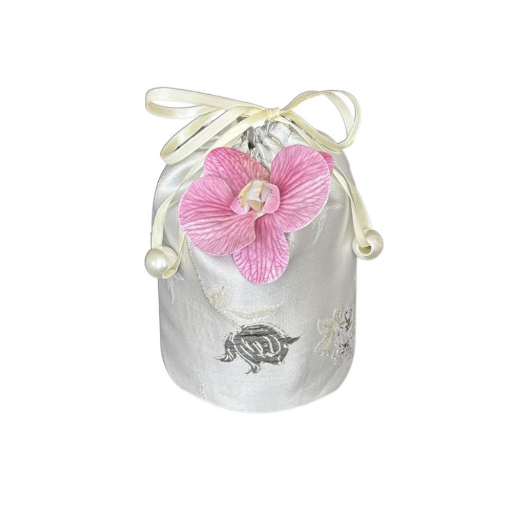 Printing Chinese Style Handbag Temperament Small Item Pouch Sweet Tassel Knot Wrist Bag  Women