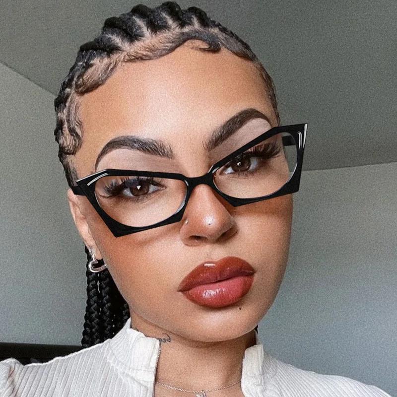 Vintage Anti Blue Light Optical Cat Eye Butterfly Glasses - Women Luxury Brand Designer Myopia Prescription New Sexy Eyewear Frame