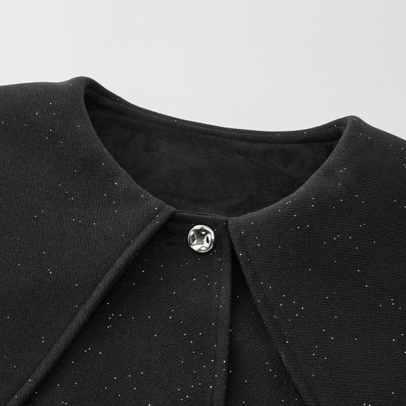 IEF Women's 2025 Winter Fashion Cinched Wool Blend Mid-Length Coat