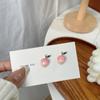 S925 Silver Needle Peach Earrings: Cute, Fresh, & Versatile Japanese-Korean Design for Women
