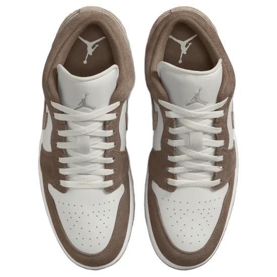 Sneakers Unisex Air Jordan 1 Low Olive Grey Bianco Avorio Pallido 553558-046
