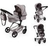 Bayer Design 2-in-1 Doll Pram Deep and Stroller Kombi Neo Vario 18410AA